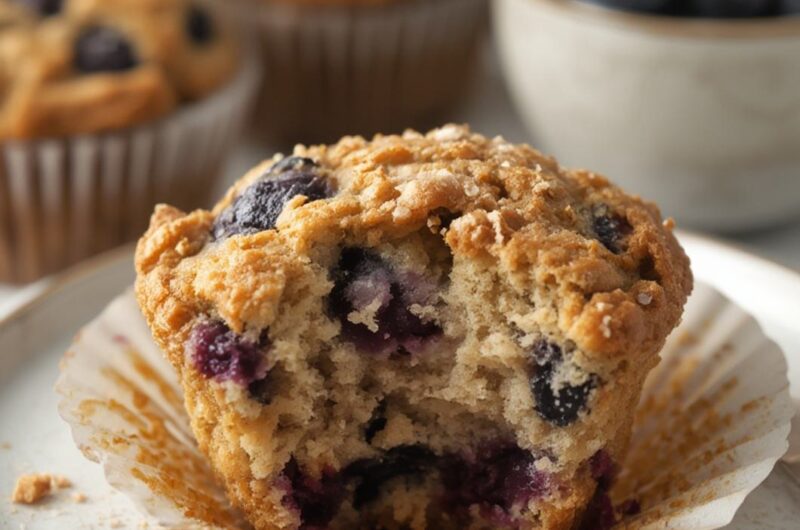 Blueberry Streusel Muffins cooking