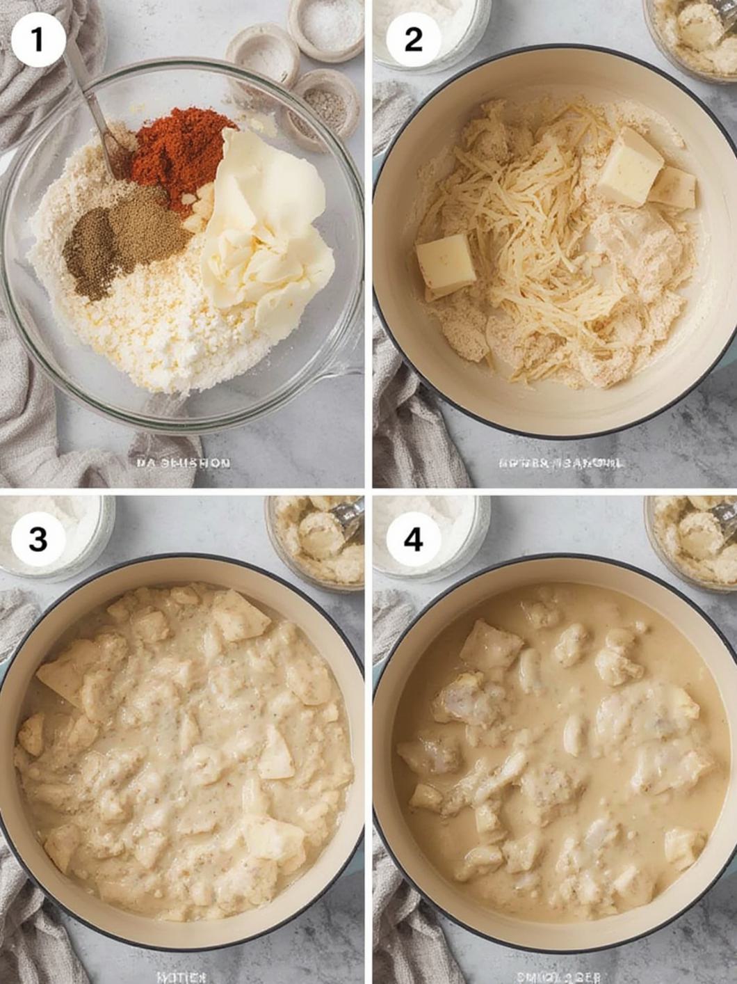 Buttermilk Biscuits And Sausage Cream Gravy steps