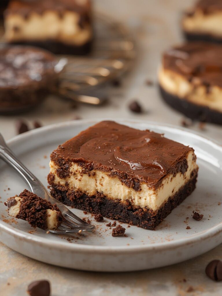 Cheesecake Brownies cooking