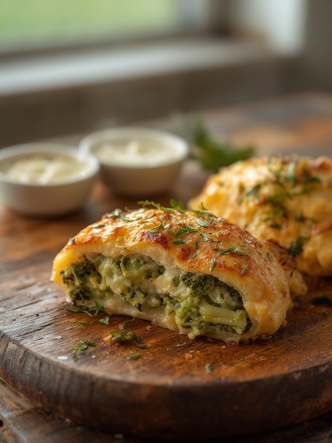 Cheesy Broccoli Stuffed Chicken