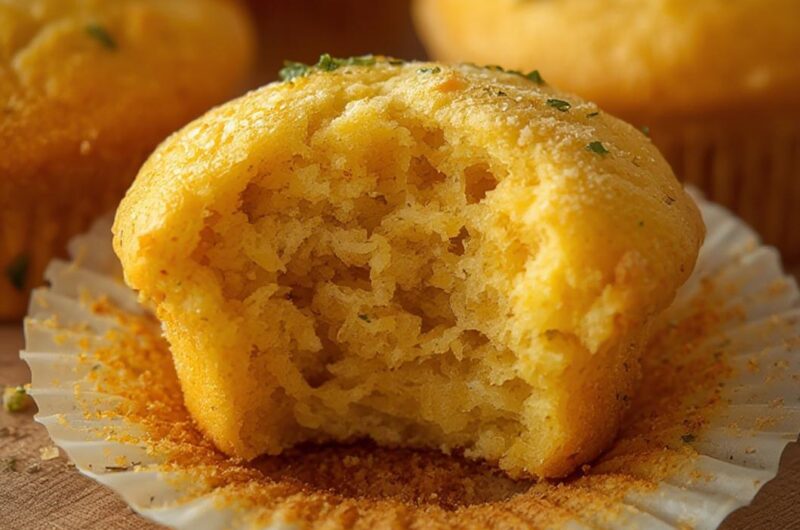 Cornbread Muffins cooking