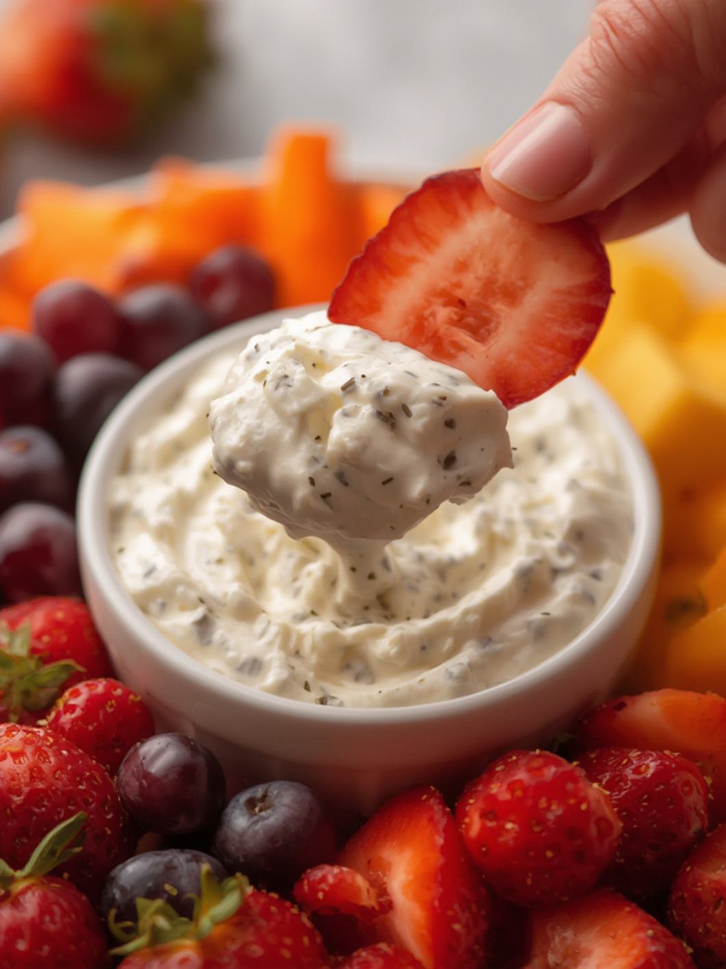 Cream Cheese Fruit Dip cooking