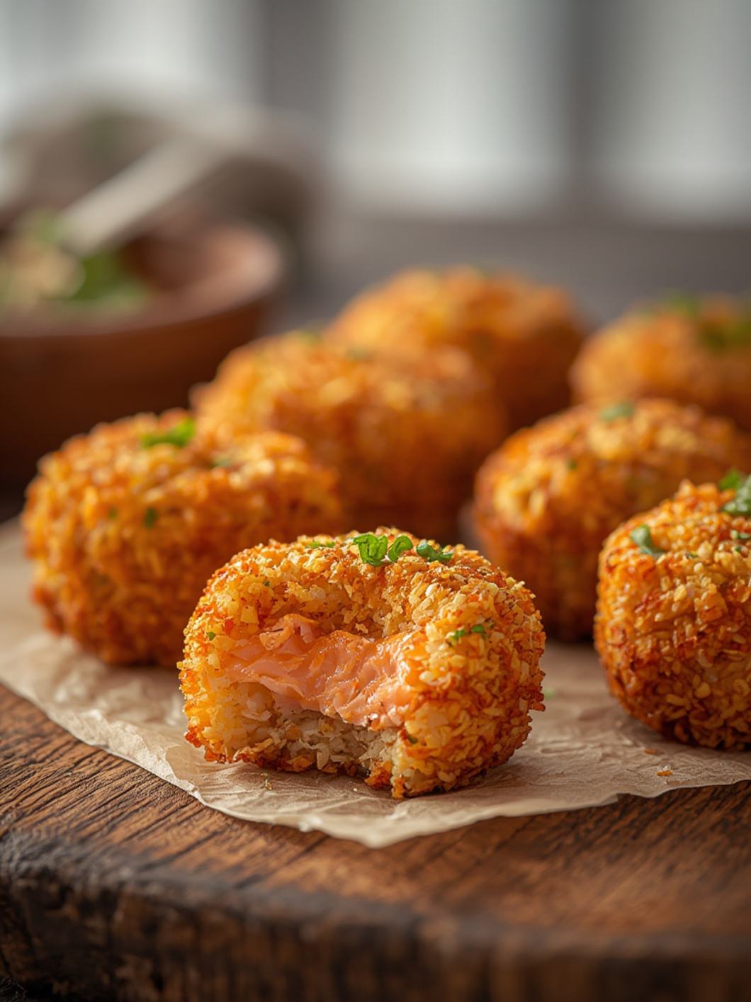 Crispy Rice Salmon Bites
