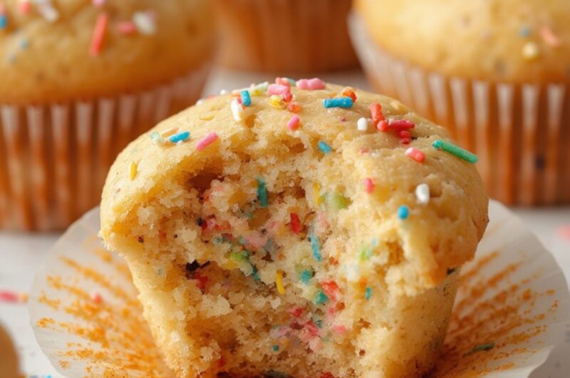 Funfetti Muffins Recipe With Sprinkles cooking