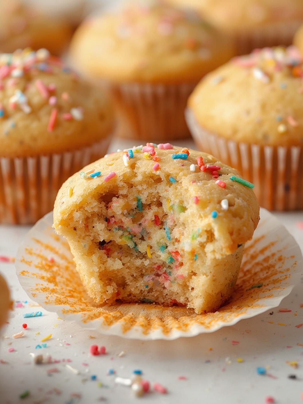Funfetti Muffins Recipe With Sprinkles cooking