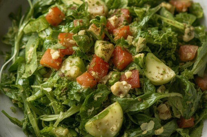 Green Goddess Salad cooking