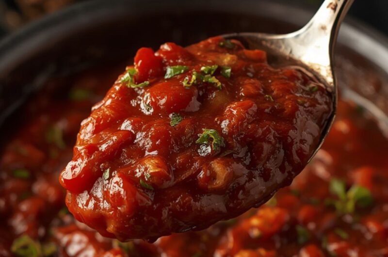 Guinness Chili cooking