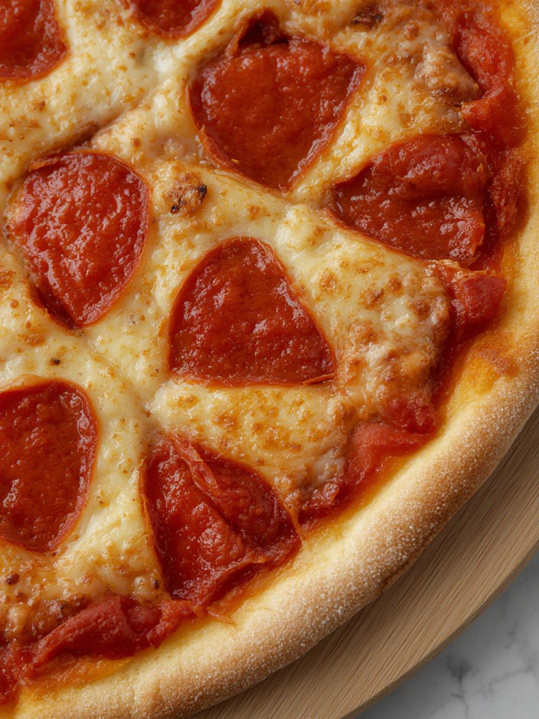 Heart-Shaped Pizza with Pepperoni Roses