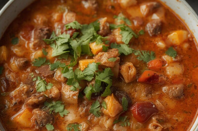 High-Protein Tex Mex Soup cooking