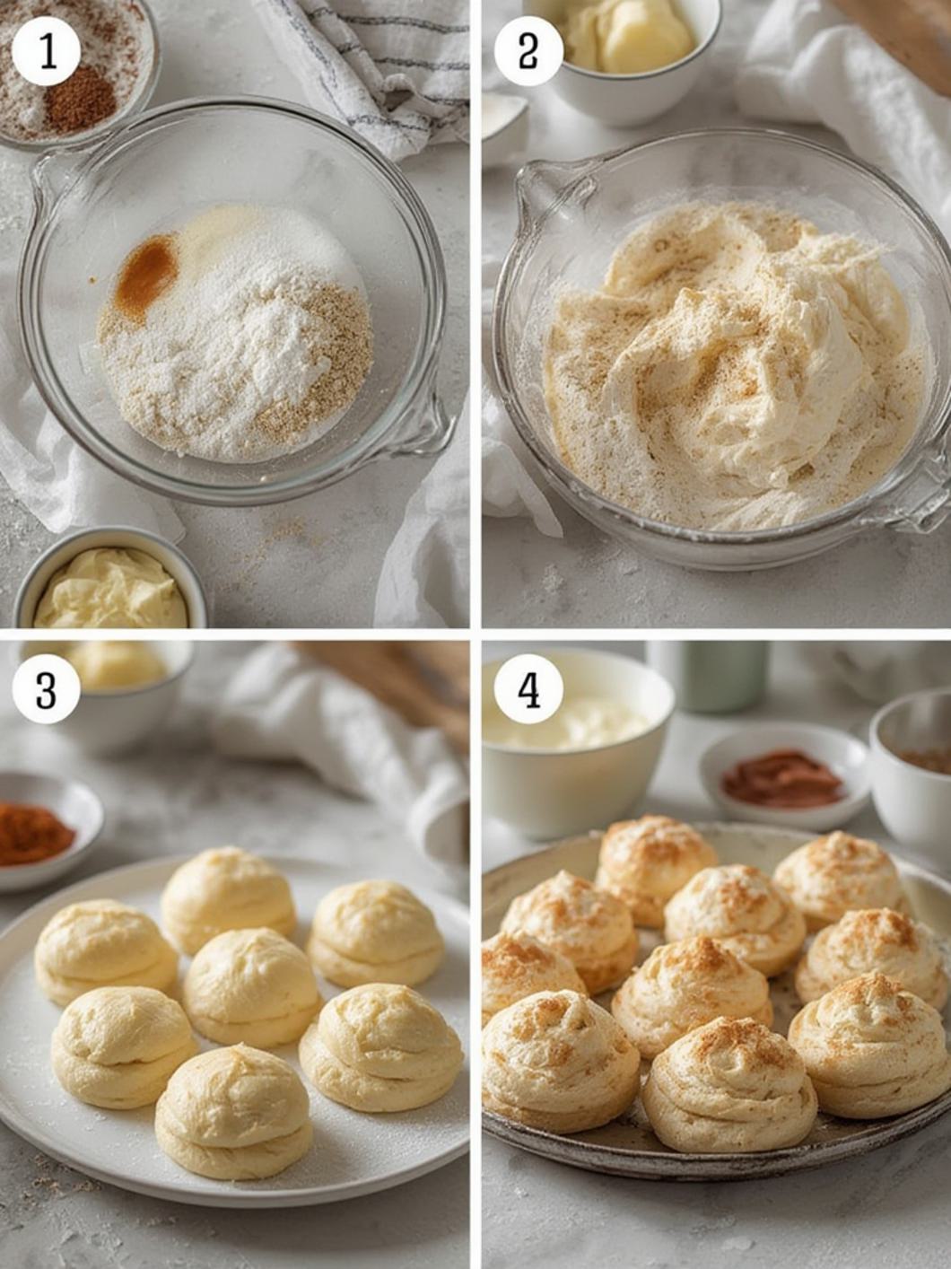 Homemade Cream Puffs steps
