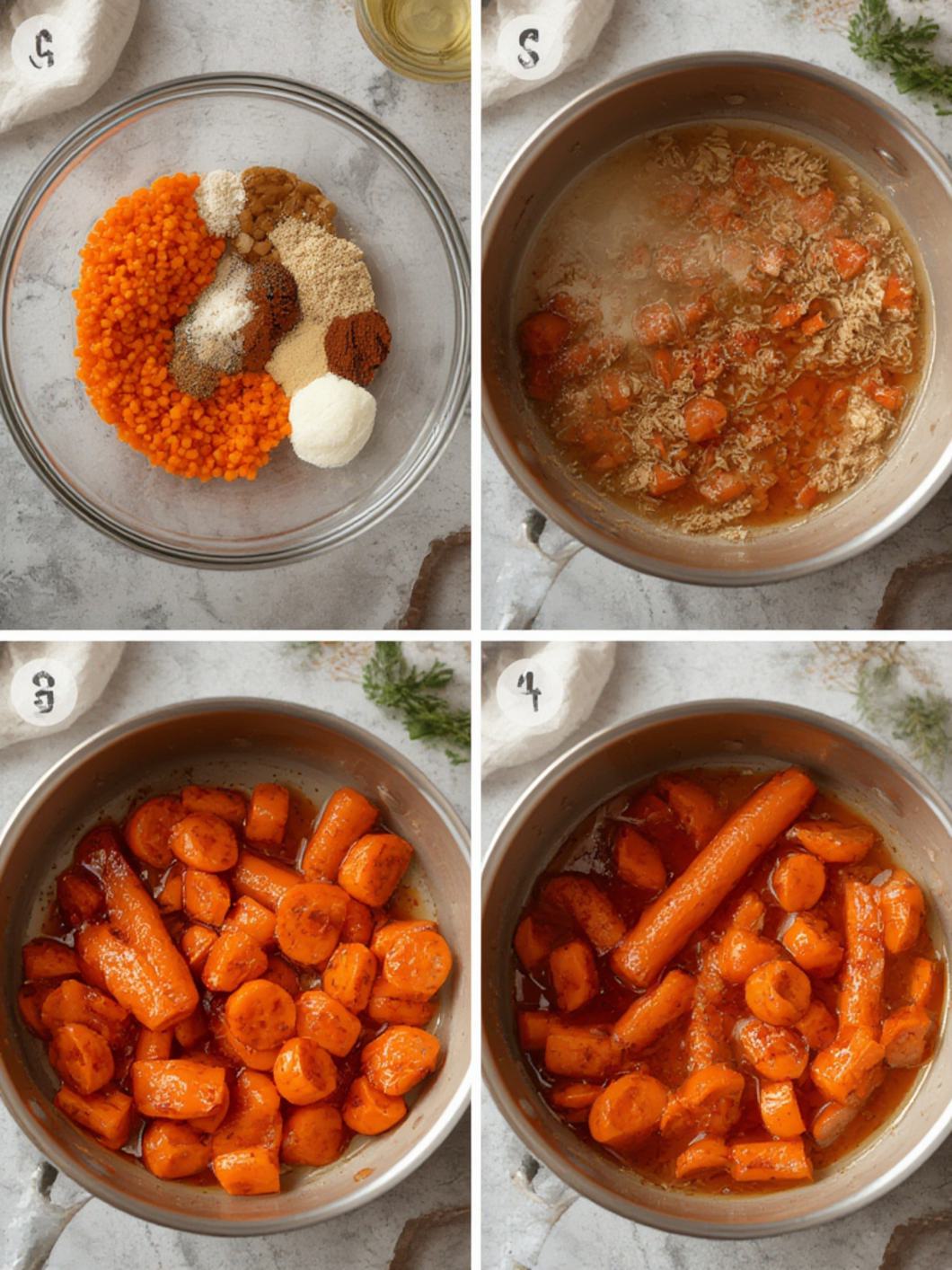 Honey Glazed Carrots steps