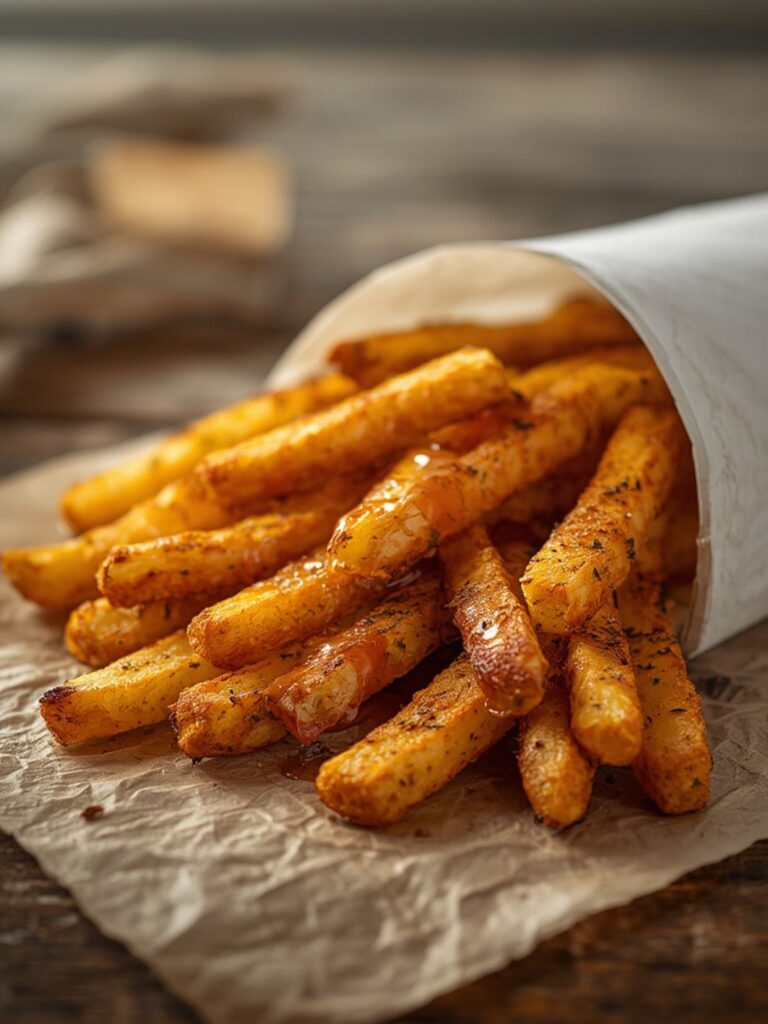 Hot Honey Halloumi Fries