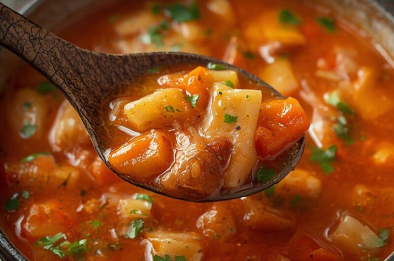 Hot and Sour Soup cooking