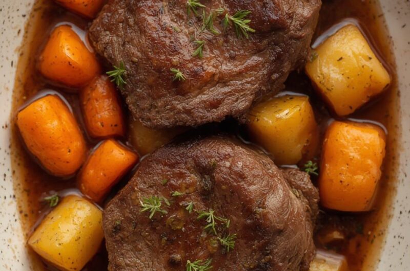 Instant Pot Beef Roast cooking