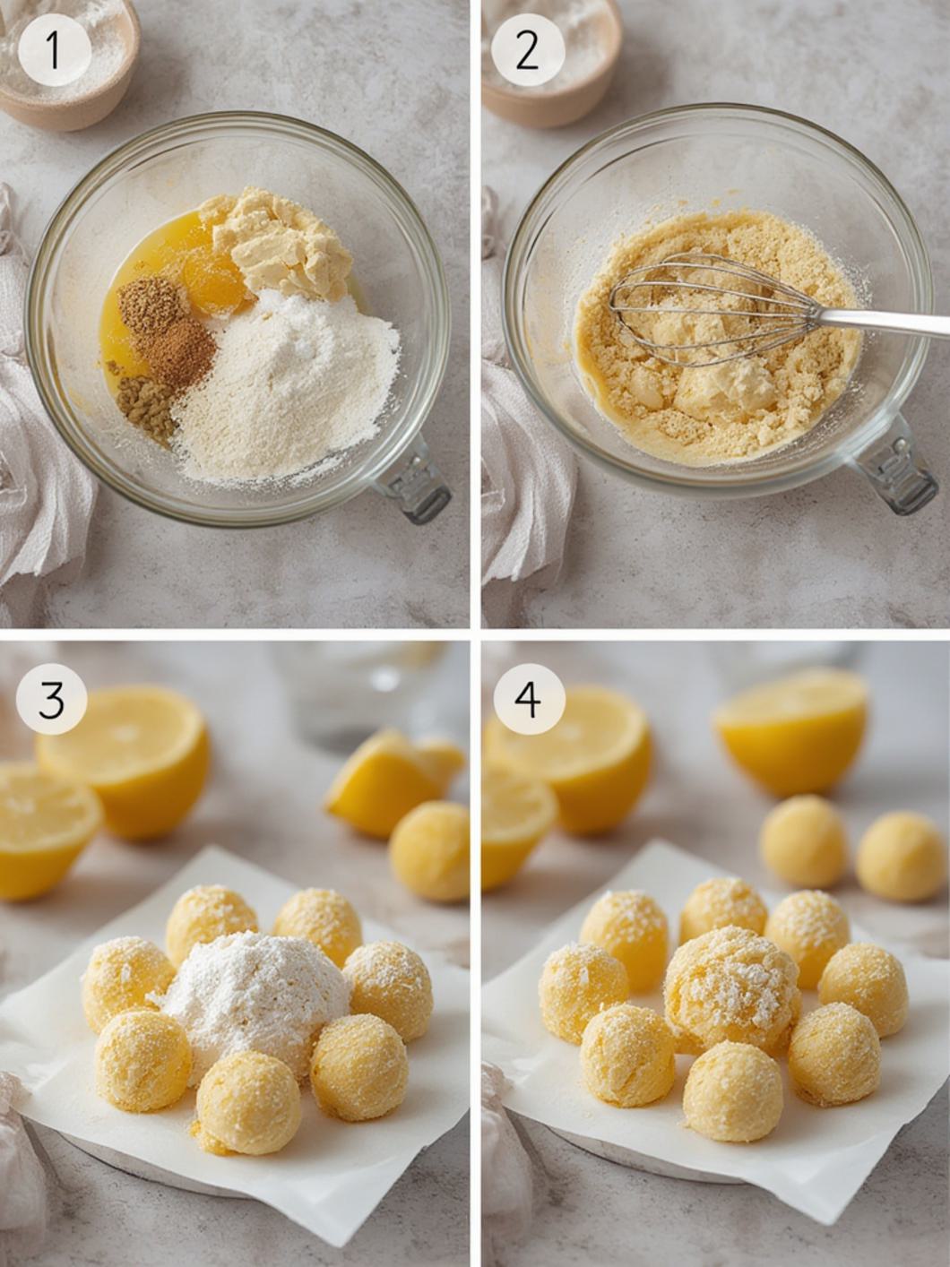 Lemon Truffles steps