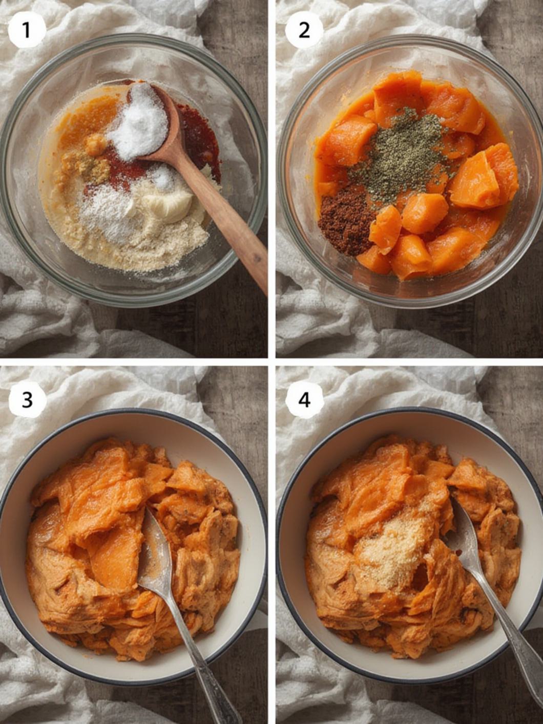 Melting Sweet Potatoes steps