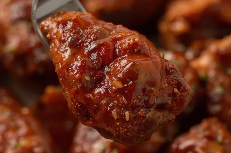 Memphis Barbecue Chicken Wings cooking