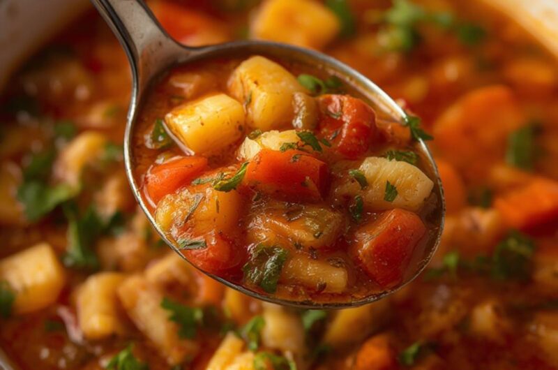 Minestrone Soup cooking