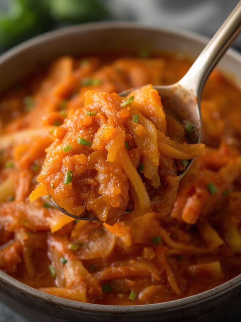 Napa Cabbage Kimchi cooking
