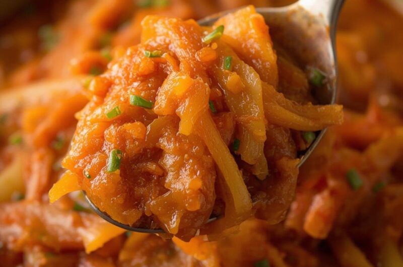 Napa Cabbage Kimchi cooking