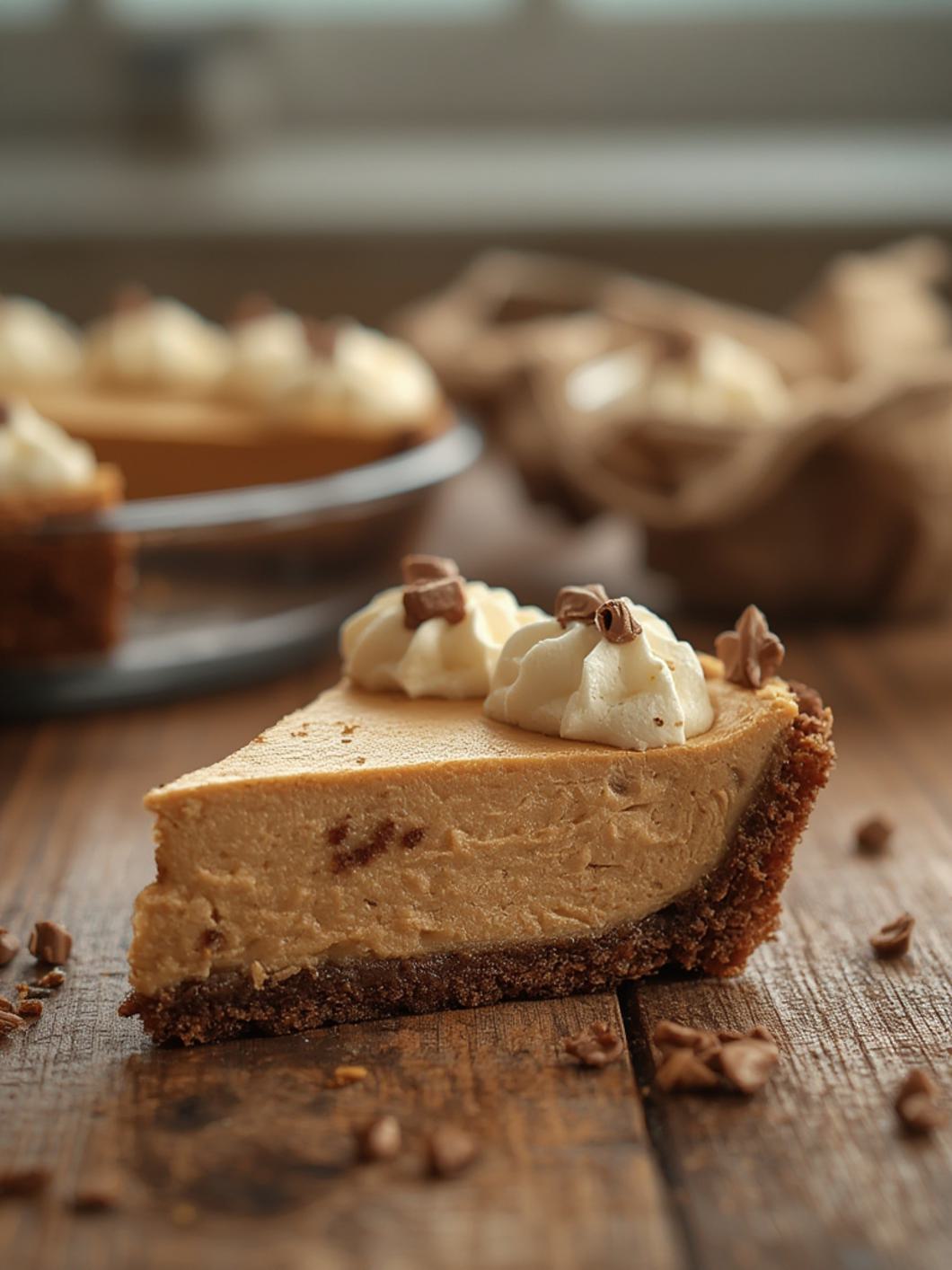 No Bake Cookie Butter Pie