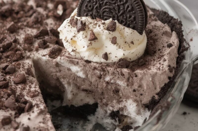 No Bake Oreo Pudding Pie cooking