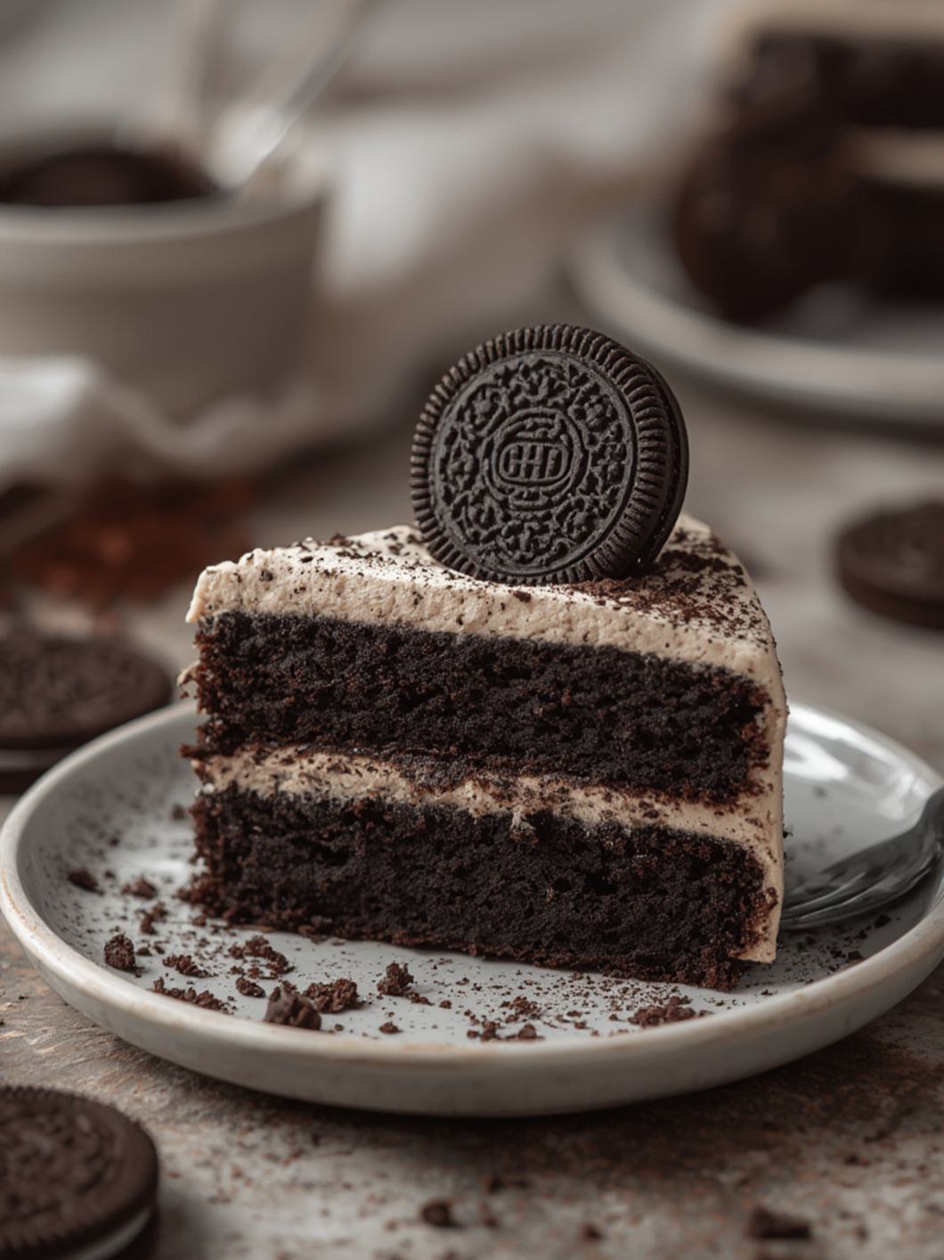 Oreo Cake cooking