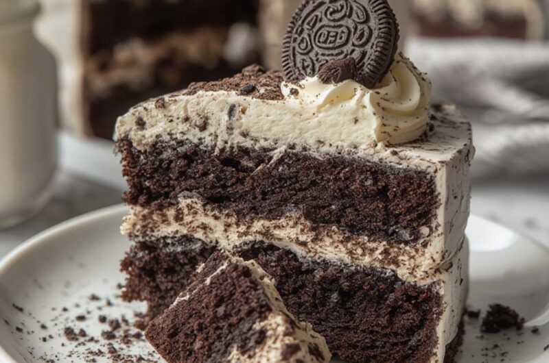 Oreo Icebox Cake cooking