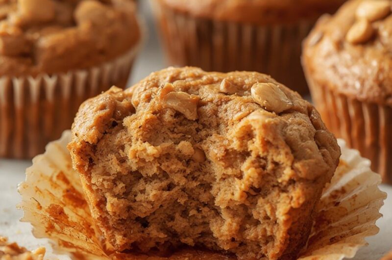 Peanut Butter Banana Muffins cooking