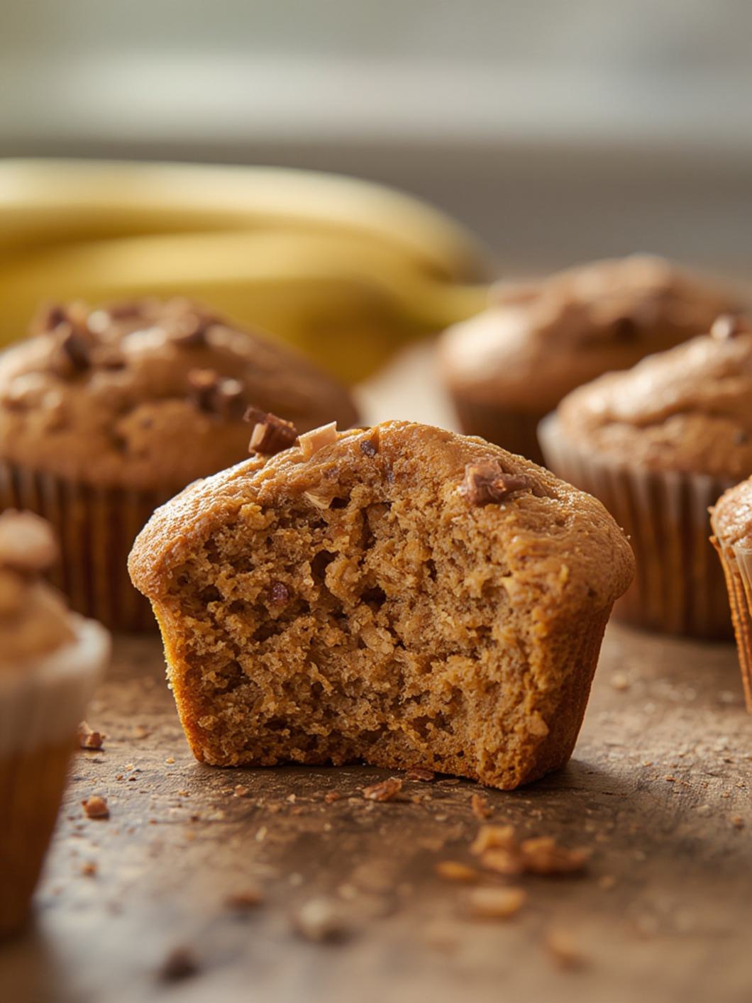 Peanut Butter Banana Muffins