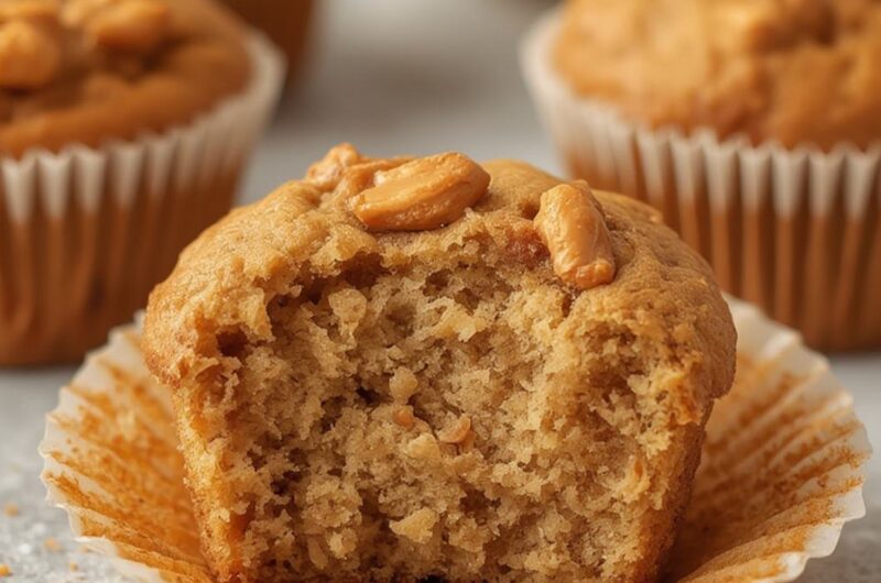 Peanut Butter Banana Muffins cooking