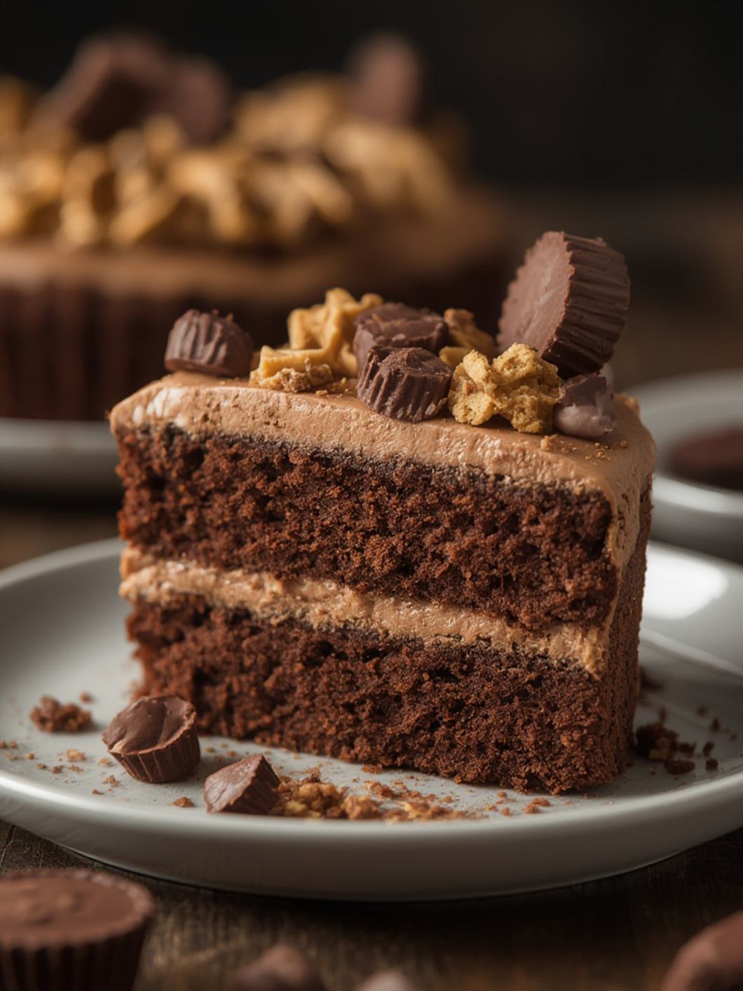 Peanut Butter Cup Cake cooking
