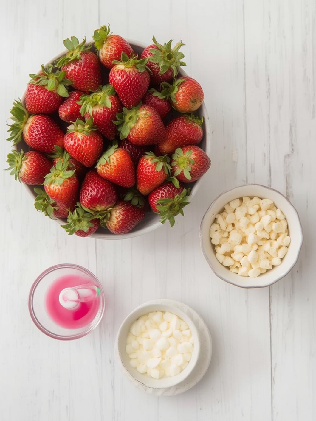 Pink Ombré Chocolate Strawberries
