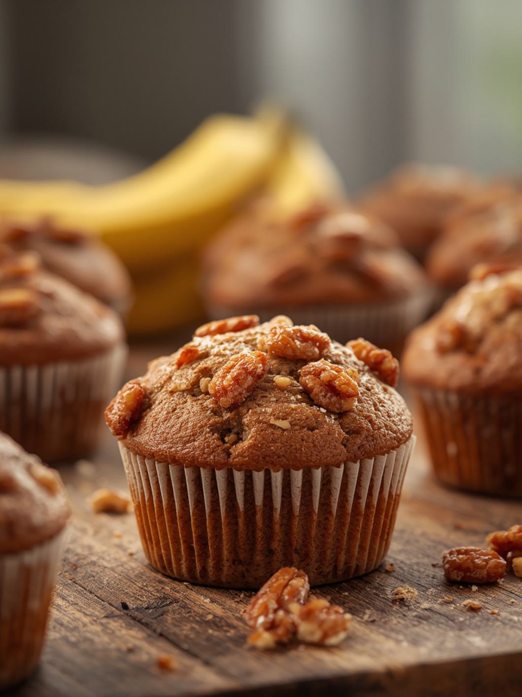 Praline Banana Muffins