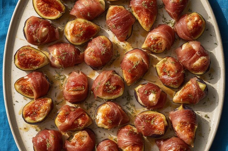 Prosciutto-Wrapped Figs with Hot Honey