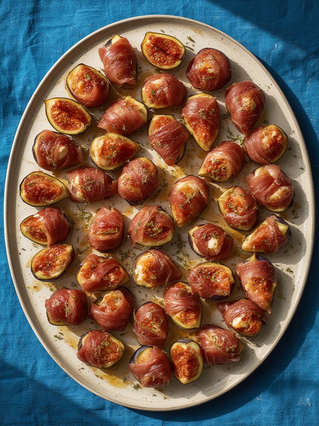 Prosciutto-Wrapped Figs with Hot Honey