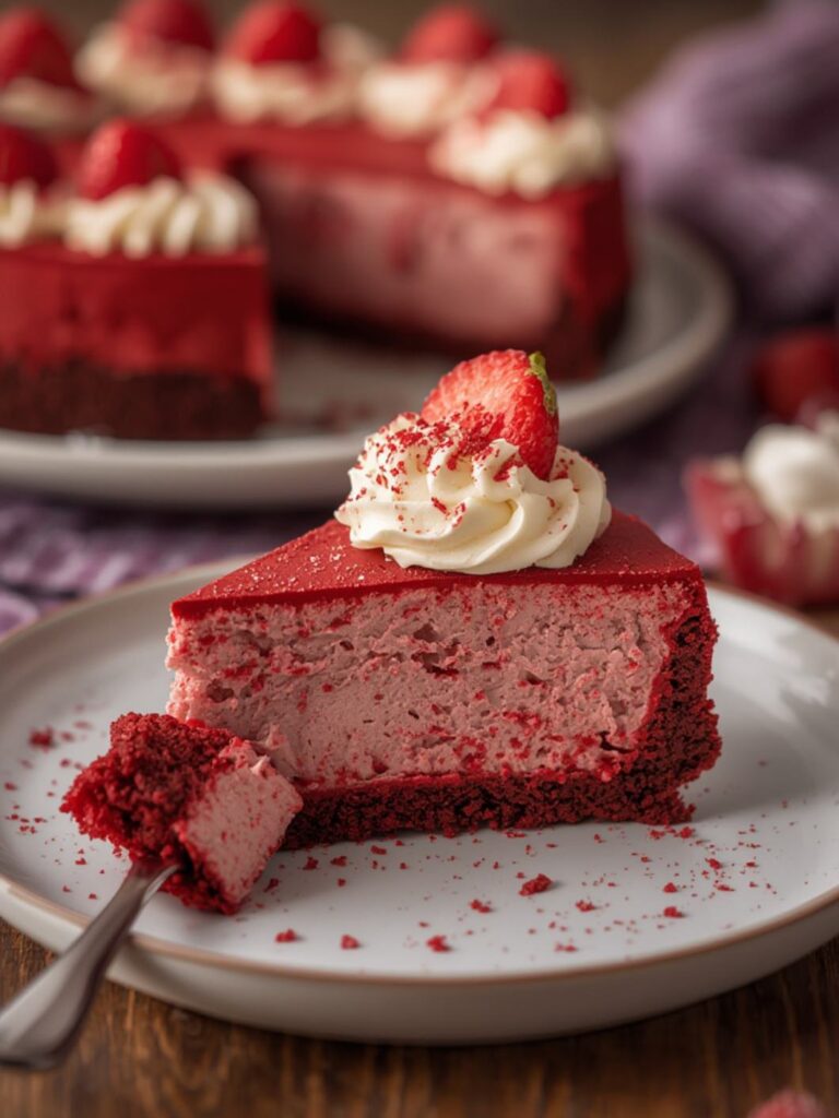 Red Velvet Cheesecake cooking