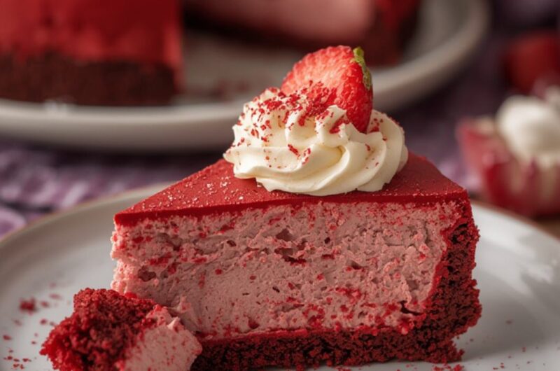 Red Velvet Cheesecake cooking