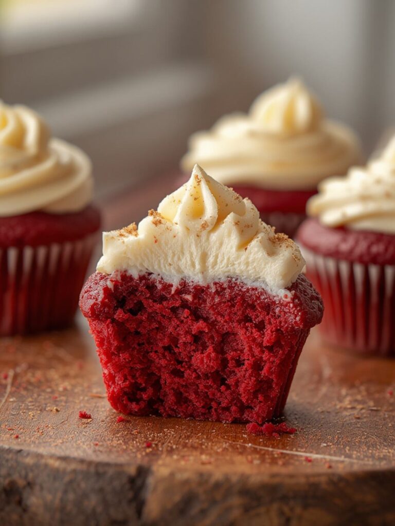 Red Velvet Cupcakes with Cream Cheese Frosting