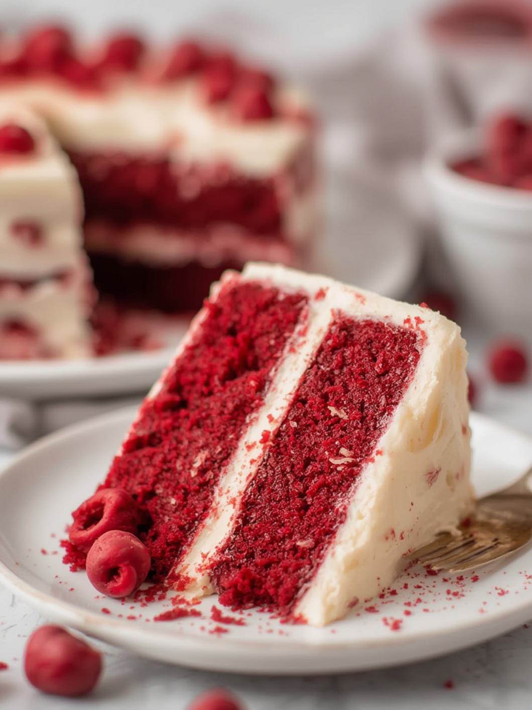 Red Velvet Poke Cake cooking