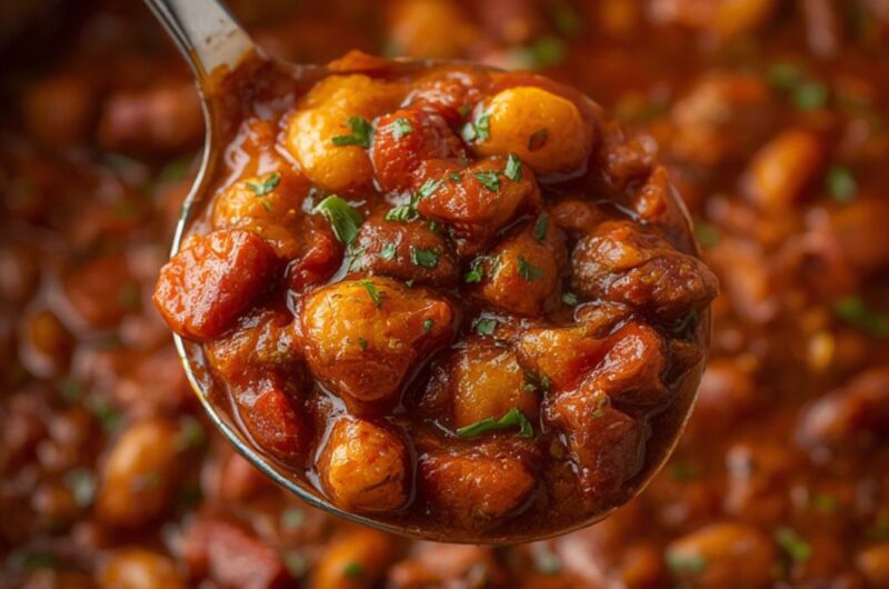 Vegetarian Chili cooking