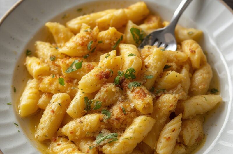 Viral Baked Feta Pasta cooking