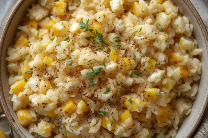 lemon greek rice pilaf cooking