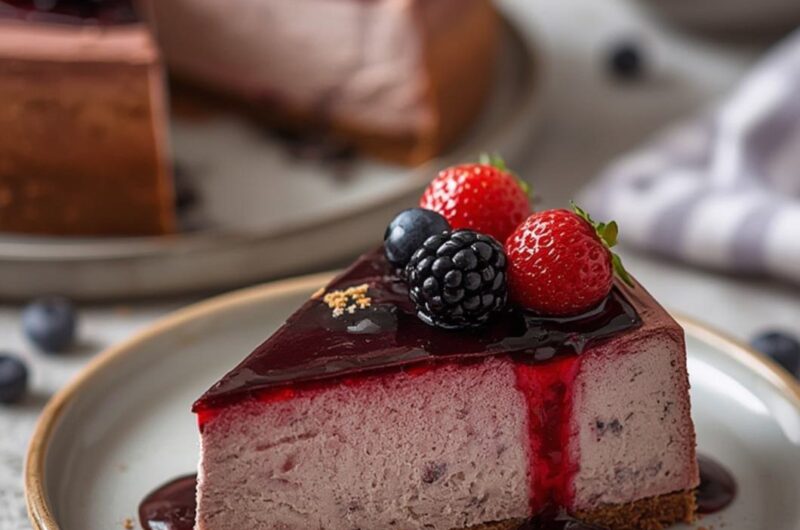 Black Forest Cheesecake cooking