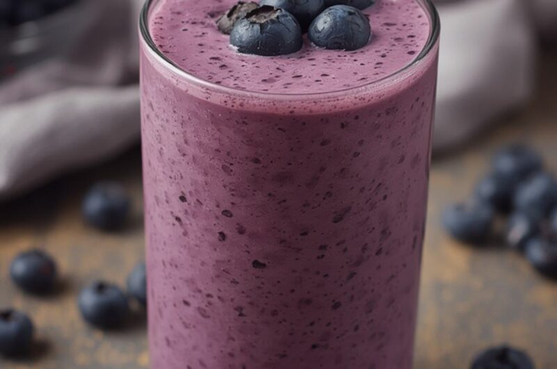 Blueberry Smoothie cooking