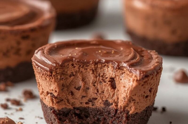 Chocolate Cheesecake Bites cooking