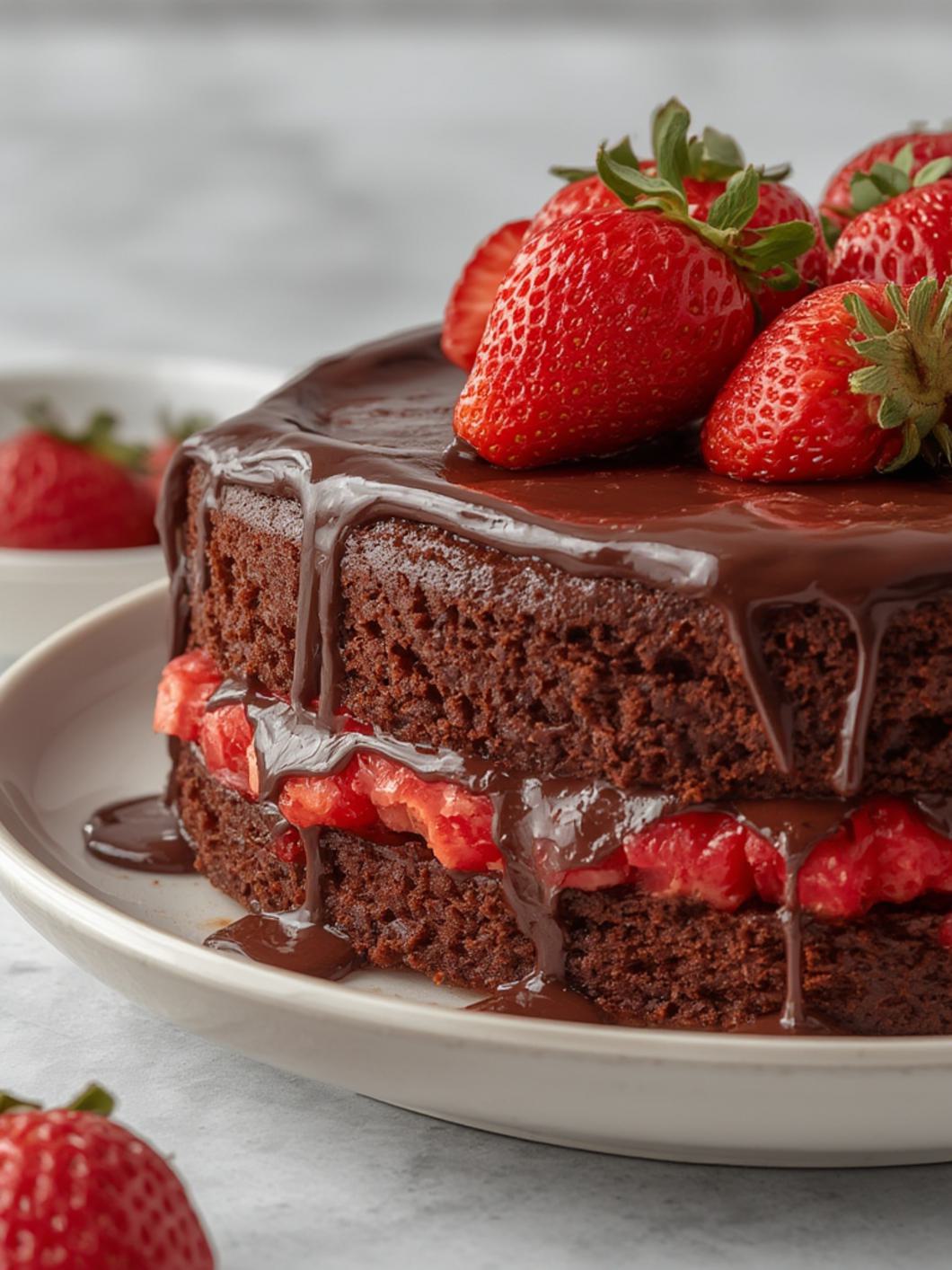 Chocolate Strawberry Cake