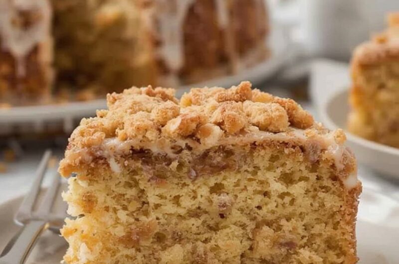 New York Crumb Cake cooking