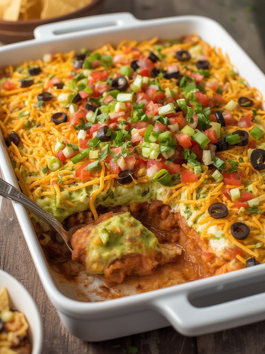 Seven Layer Bean Dip
