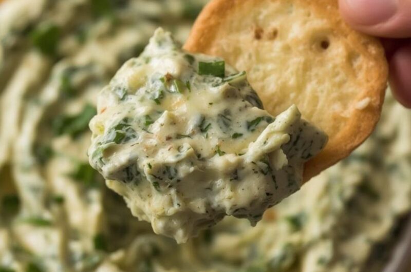 Spinach Artichoke Dip cooking